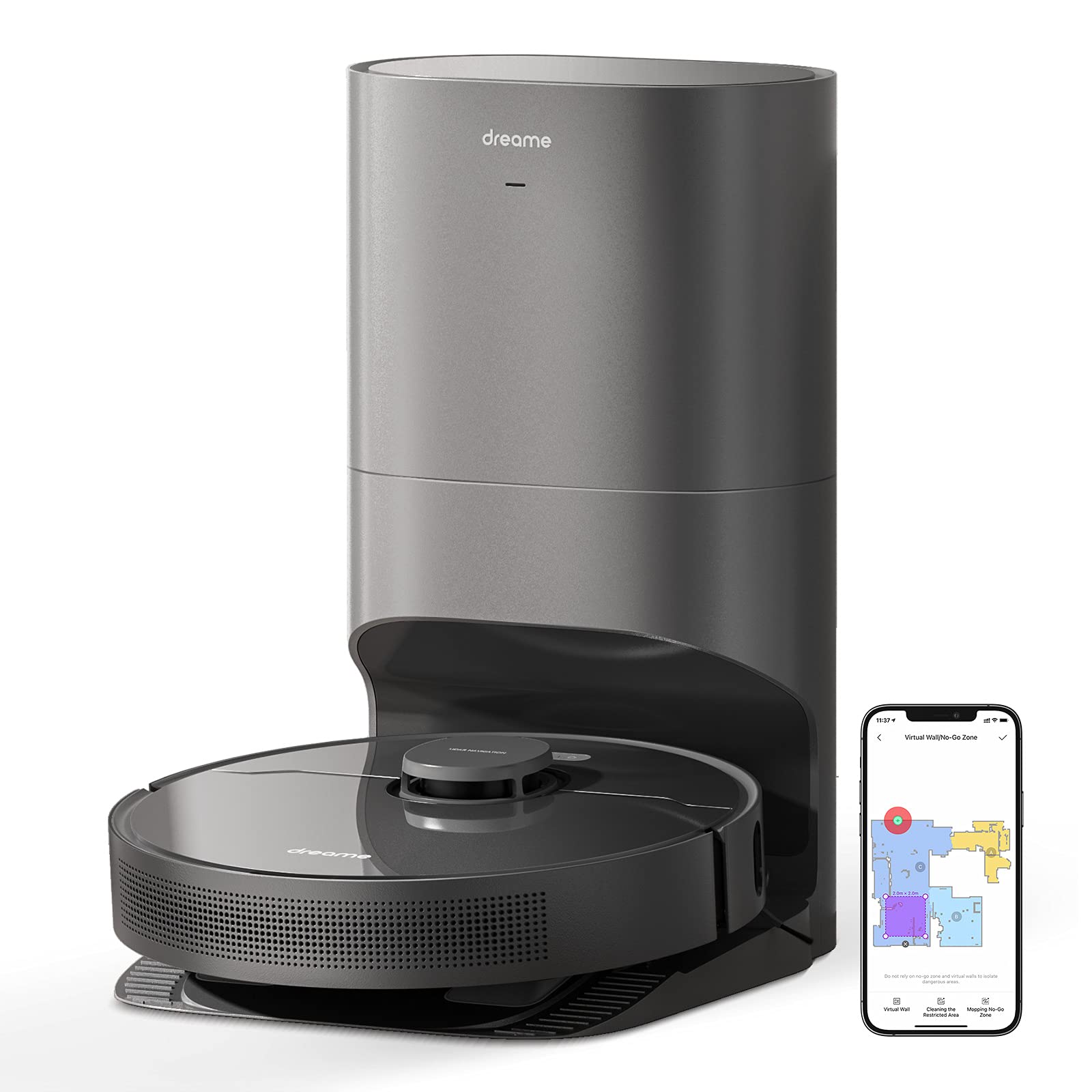 【Appliances】Robot Vacuum, Cleaner Self Empties Itself for up to 65 Days, Robot Vacuum & Mop Combo