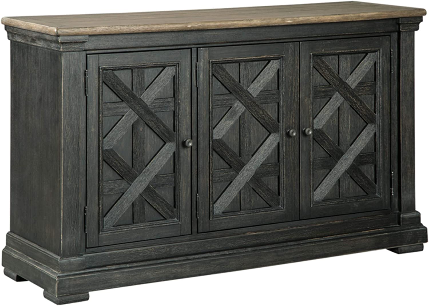 Signature Design by Ashley Bolanburg French Country Dining Room Server, Two-tone White & Brown